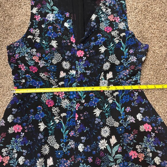 Rebecca Taylor Alice Silk Floral Print Mini Dress Size 10 - Picture 5 of 7